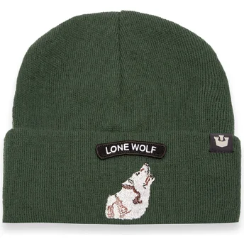 Zielona czapka wilka Lone Wolf Soft Rock Wolf Classic Knit The Farm od Goorin Bros.