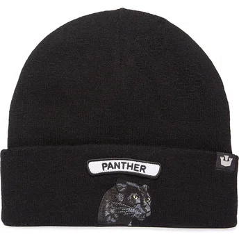 Czarna czapka pantera Soft Rock Panther Classic Knit The Farm od Goorin Bros.