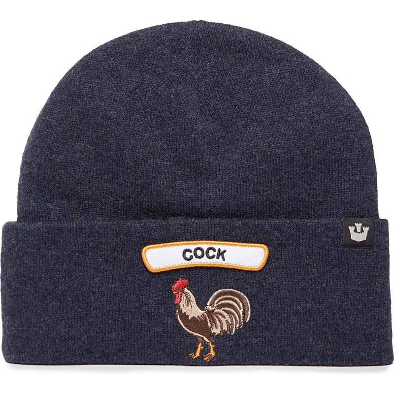 cepur-tumsi-zils-soft-rock-cock-classic-knit-the-farm-no-goorin-bros
