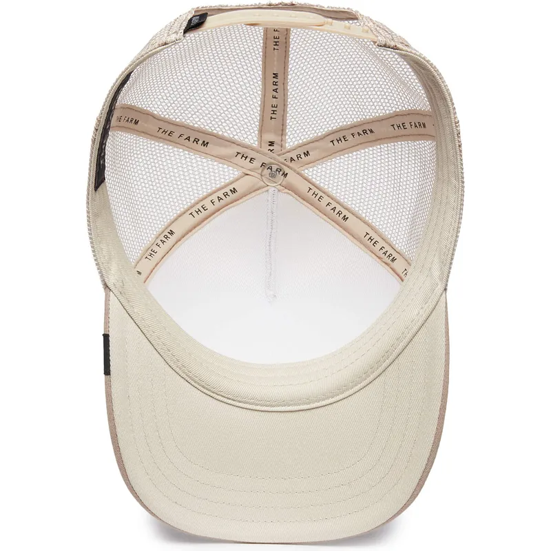 gorra-trucker-beige-para-nino-gato-curious-what-s-that-the-farm-de-goorin-bros