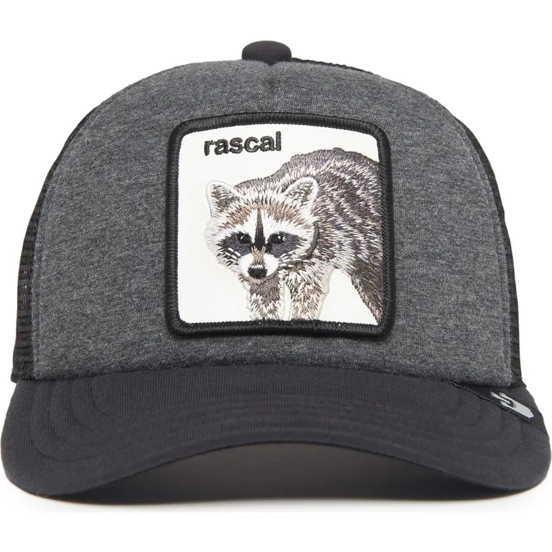 cepur-izliekta-truckeris-peleks-snapback-berniem-rascal-racacoonie-the-farm-no-goorin-bros