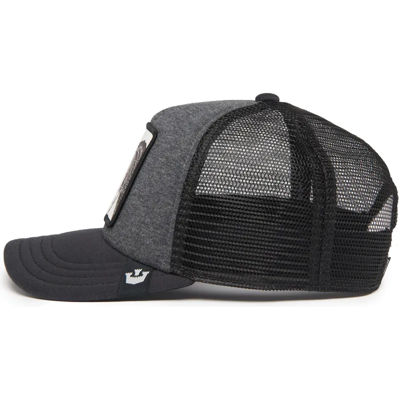 cepur-izliekta-truckeris-peleks-snapback-berniem-rascal-racacoonie-the-farm-no-goorin-bros