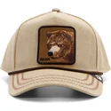 czapka-z-daszkiem-jasnobrazowa-snapback-z-niedzwiedziem-bear-bare-duck-canvas-the-farm-od-goorin-bros