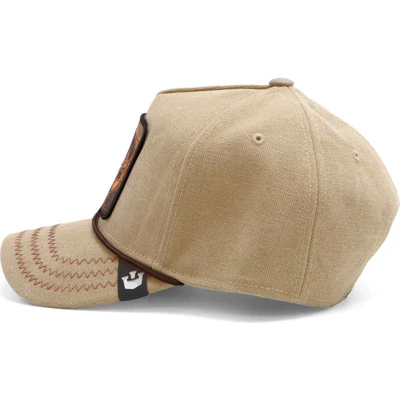 cepur-izliekta-bruns-snapback-bear-bare-duck-canvas-the-farm-no-goorin-bros