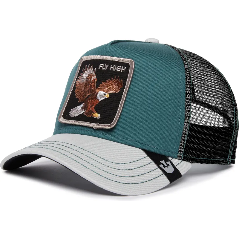 cepur-izliekta-truckeris-zals-snapback-fly-high-eagle-fan-the-farm-no-goorin-bros