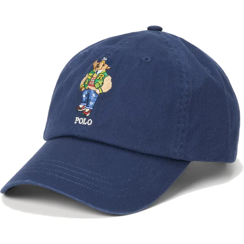 cepur-izliekta-tumsi-zils-regulejams-bear-twill-no-polo-ralph-lauren