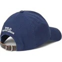 marineblaue-verstellbare-kappe-mit-gebogenem-schirm-polo-bear-twill-von-polo-ralph-lauren