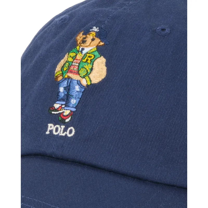 cepur-izliekta-tumsi-zils-regulejams-bear-twill-no-polo-ralph-lauren