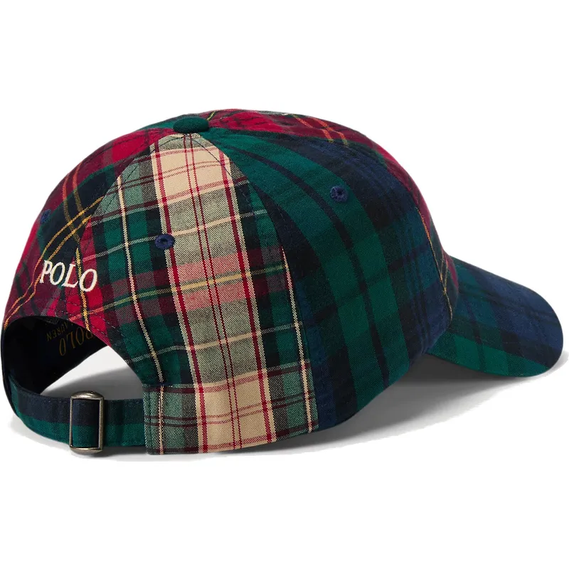 cepur-izliekta-daudzkrasains-regulejams-classic-sport-plaid-no-polo-ralph-lauren