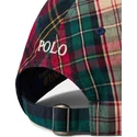 verstellbare-mehrfarbige-kappe-mit-gebogenem-schirm-und-weissem-logo-classic-sport-plaid-von-polo-ralph-lauren
