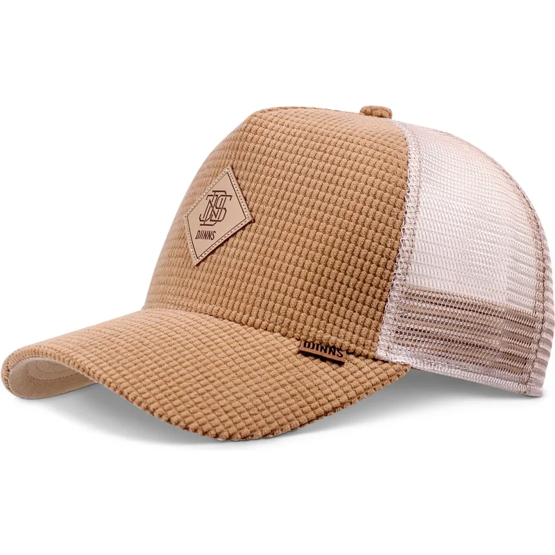 trucker-cap-beige-hft-waffle-cord-von-djinns