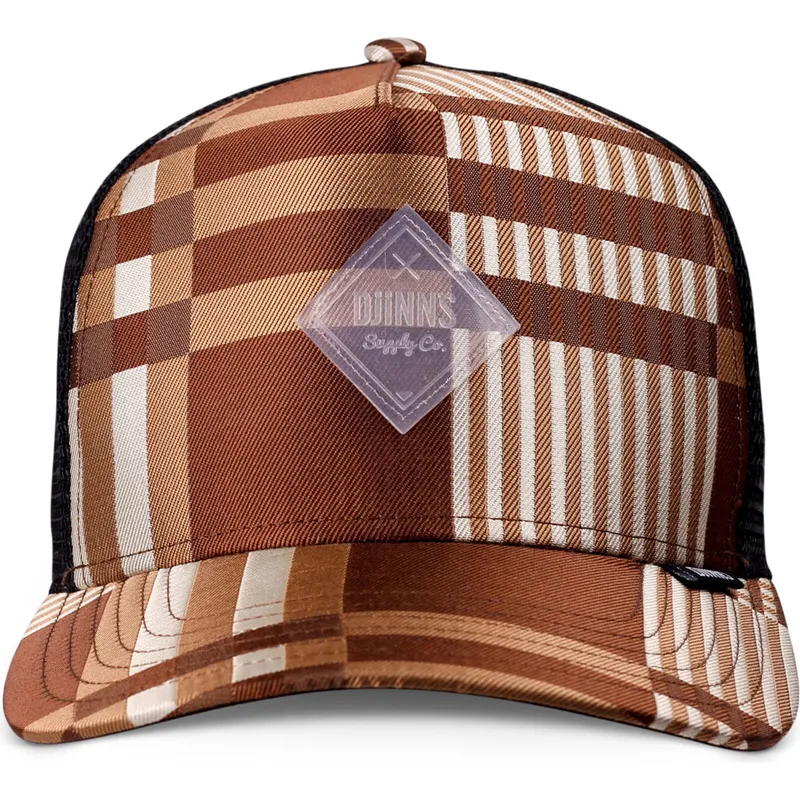 cepur-izliekta-truckeris-bruns-snapback-hft-shiny-check-no-djinns