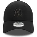 gorra-curva-negra-ajustable-9forty-check-infill-de-new-york-yankees-mlb-de-new-era