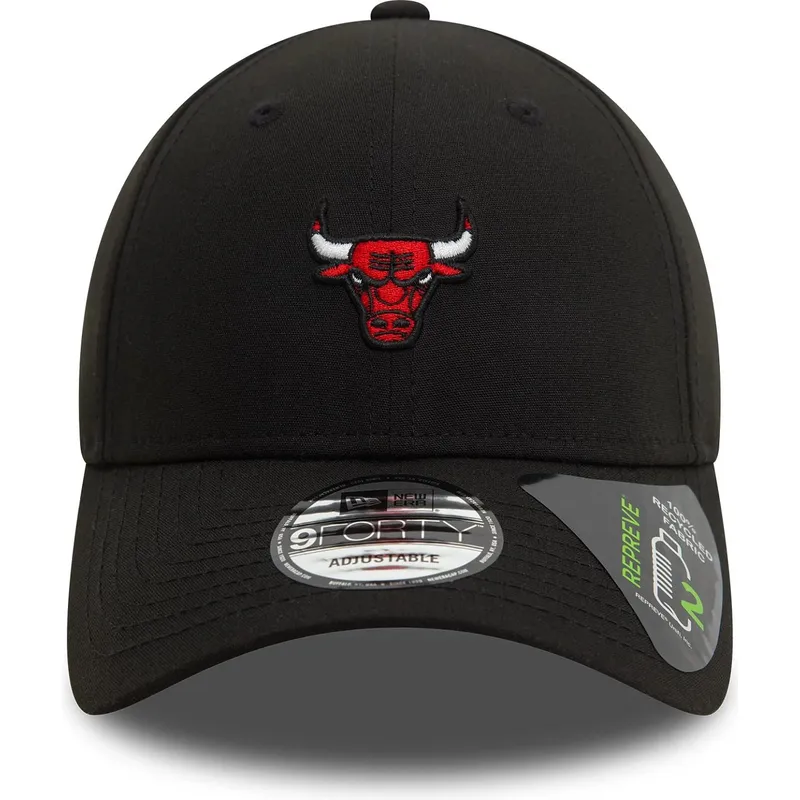 cepur-izliekta-melns-regulejams-9forty-repreve-mini-no-chicago-bulls-nba-no-new-era