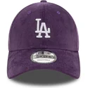 new-era-curved-brim-9forty-cord-los-angeles-dodgers-mlb-purple-adjustable-cap