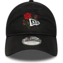 cepur-izliekta-melns-regulejams-9twenty-rose-icon-no-new-era