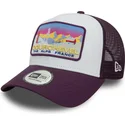 cepur-izliekta-truckeris-violets-snapback-a-frame-ski-patch-no-courchevel-ciudades-y-playas-no-new-era