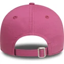 verstellbare-rosa-damen-cap-mit-gebogenem-schirm-9forty-league-essential-los-angeles-dodgers-mlb-von-new-era