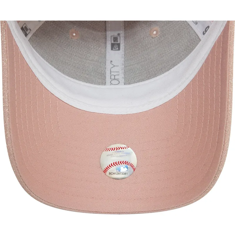 cap-izliekta-pink-adjustable-strap-9forty-glitter-no-new-york-yankees-mlb-no-new-era