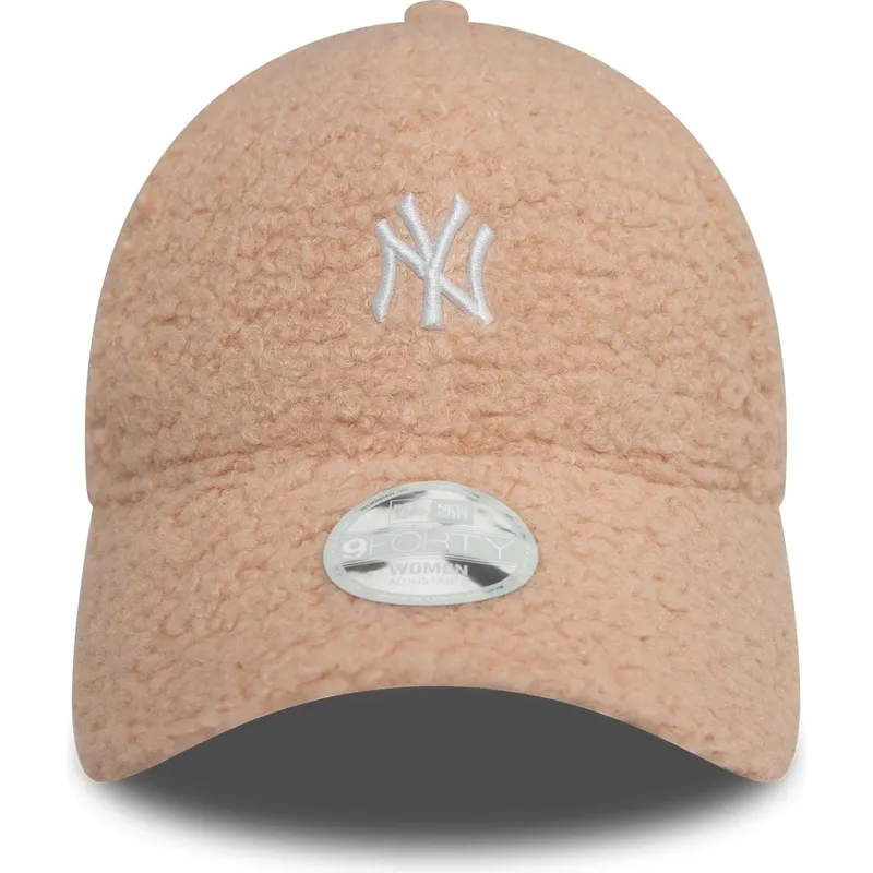 casquette-courbee-rose-ajustable-pour-femme-9forty-borg-new-york-yankees-mlb-new-era