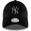 new-era-curved-brim-women-9forty-velour-diamante-new-york-yankees-mlb-black-adjustable-cap