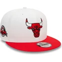cepur-plakana-sarkans-snapback-9fifty-white-crown-patch-no-chicago-bulls-nba-no-new-era