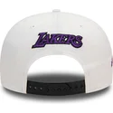 new-era-flat-brim-9fifty-white-crown-patch-los-angeles-lakers-nba-white-and-black-snapback-cap