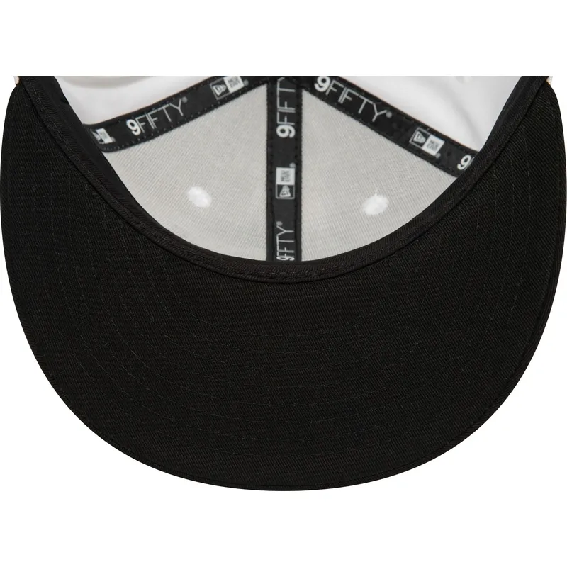 cepur-plakana-melns-snapback-9fifty-white-crown-patch-no-los-angeles-lakers-nba-no-new-era