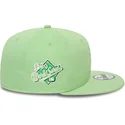 new-era-flat-brim-9fifty-world-series-patch-oakland-athletics-mlb-light-green-snapback-cap