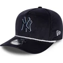 new-era-new-york-yankees-mlb-golfer-snapback-kappe-mit-gebogenem-schirm-in-marineblau-aus-cord