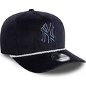 new-era-new-york-yankees-mlb-golfer-snapback-kappe-mit-gebogenem-schirm-in-marineblau-aus-cord