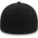 new-era-new-york-yankees-mlb-39thirty-stretch-nylon-schwarze-angepasste-kappe-mit-schwarzem-logo