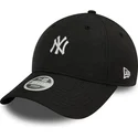 new-era-curved-brim-women-9forty-jacquard-new-york-yankees-mlb-black-adjustable-cap