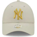 cepur-izliekta-bess-regulejama-lente-dorado-9forty-metallic-no-new-york-yankees-mlb-no-new-era