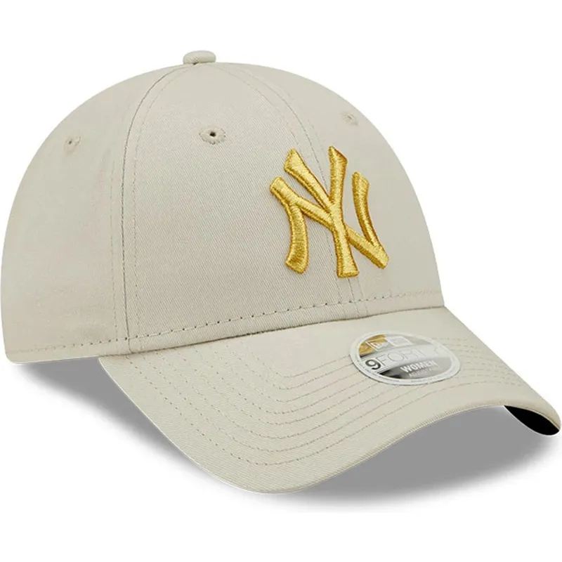 cap-izliekta-beige-adjustable-strap-dorado-9forty-metallic-no-new-york-yankees-mlb-no-new-era cap-izliekta-beige-adjustable-strap-dorado-9forty-metallic-no-new-york-yankees-mlb-no-new-era