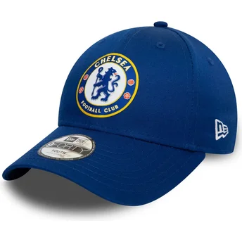 Cepur izliekta zils snapback bērniem 9FORTY Core no Chelsea Football Club Premier League no New Era