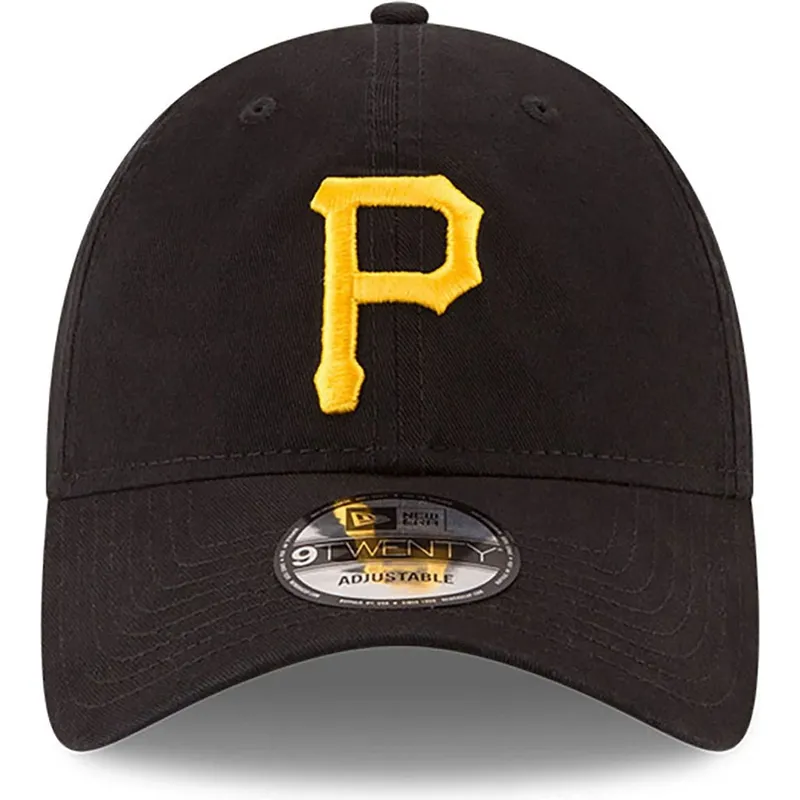 cepur-izliekta-melns-regulejama-lente-9twenty-core-classic-no-pittsburgh-pirates-mlb-no-new-era