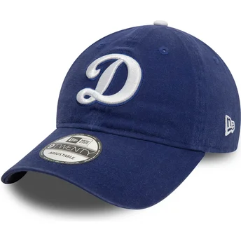 Blaue verstellbare gebogene Kappe 9TWENTY Core Classic der Los Angeles Dodgers MLB von New Era