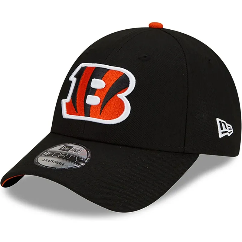 schwarze-verstellbare-gebogene-kappe-9forty-the-league-der-cincinnati-bengals-nfl-von-new-era