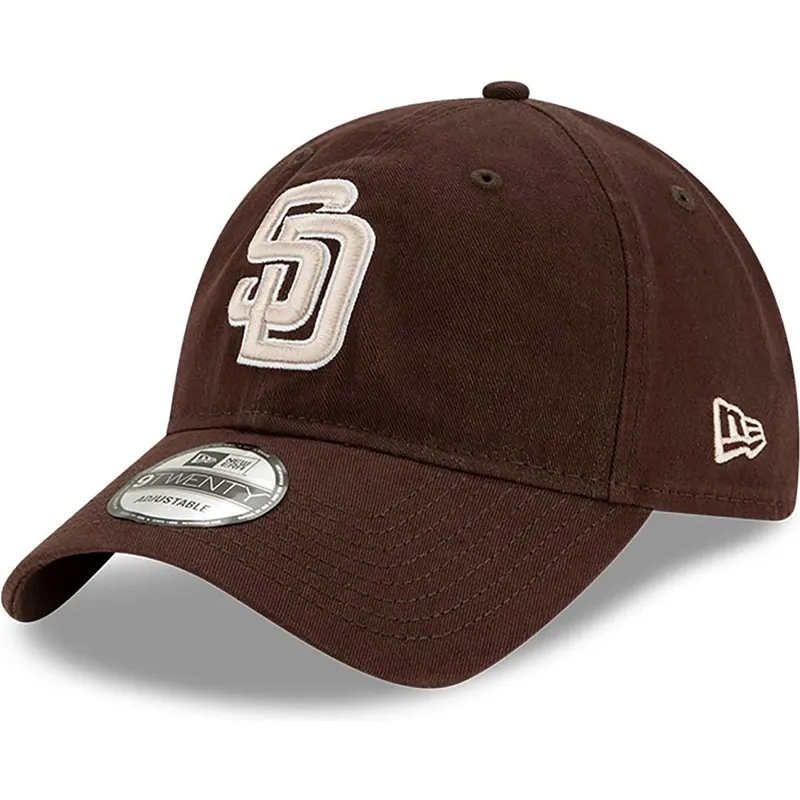 cepur-izliekta-bruns-regulejama-lente-9twenty-core-classic-no-san-diego-padres-mlb-no-new-era