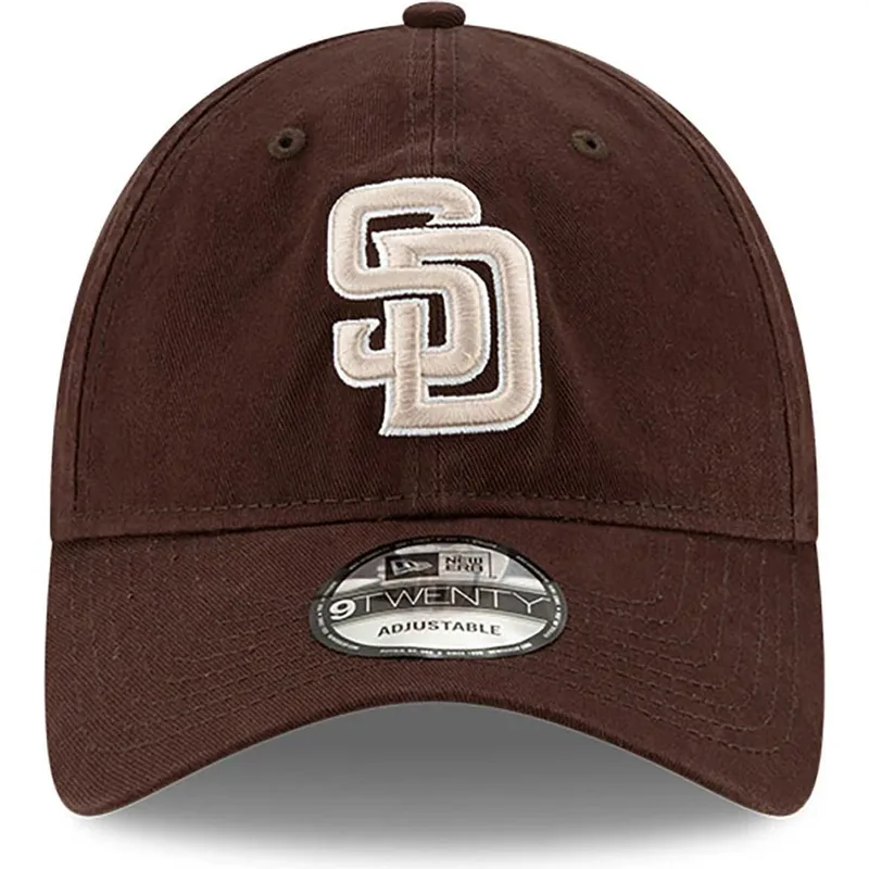 brazowa-regulowana-czapka-z-zakrzywionym-daszkiem-9twenty-core-classic-san-diego-padres-mlb-new-era