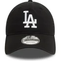 schwarze-verstellbare-gebogene-kappe-9twenty-washed-der-los-angeles-dodgers-mlb-von-new-era