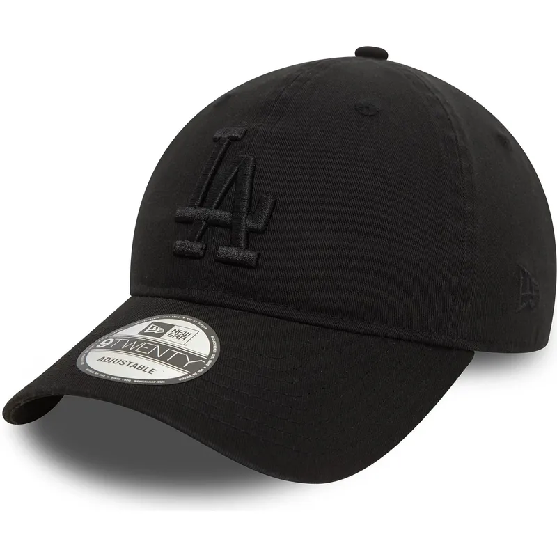 cepur-izliekta-melns-regulejams-9twenty-washed-no-los-angeles-dodgers-mlb-no-new-era