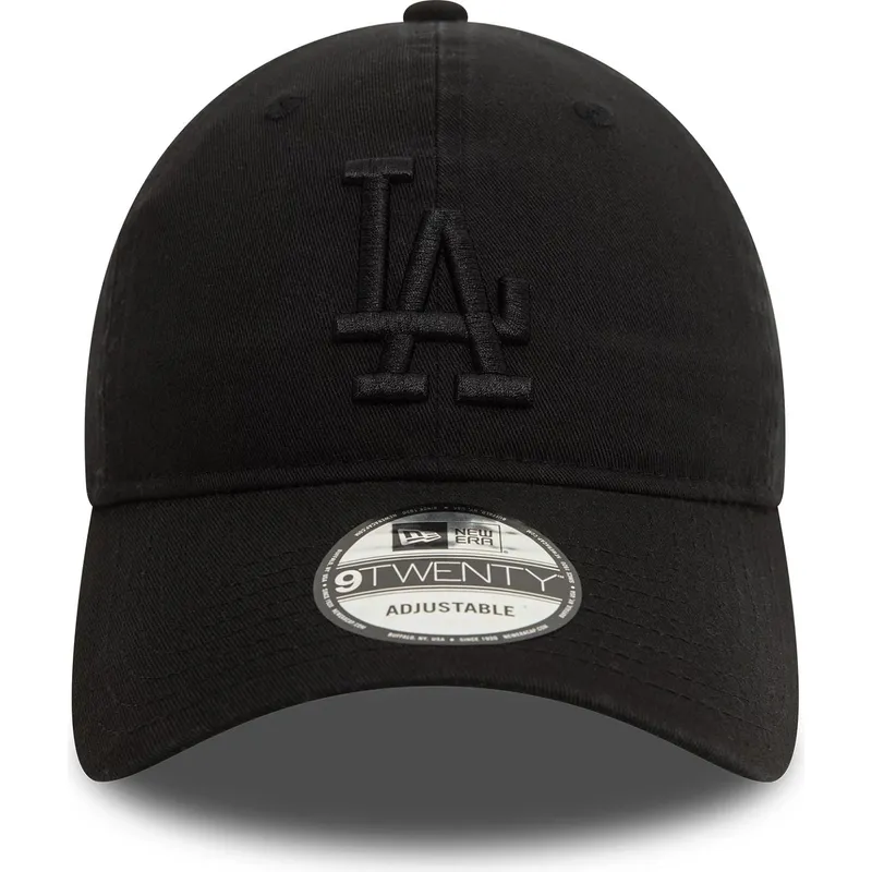 cepur-izliekta-melns-regulejams-9twenty-washed-no-los-angeles-dodgers-mlb-no-new-era