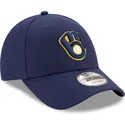 cap-izliekta-navy-blue-adjustable-strap-9forty-the-league-no-milwaukee-brewers-mlb-no-new-era
