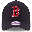 marineblaue-gebogene-verstellbare-kinderkappe-9forty-the-league-der-boston-red-sox-mlb-von-new-era