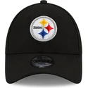 new-era-curved-brim-youth-9forty-the-league-pittsburgh-steelers-nfl-black-adjustable-cap