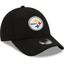 cepur-izliekta-melns-regulejama-lente-berniem-9forty-the-league-no-pittsburgh-steelers-nfl-no-new-era