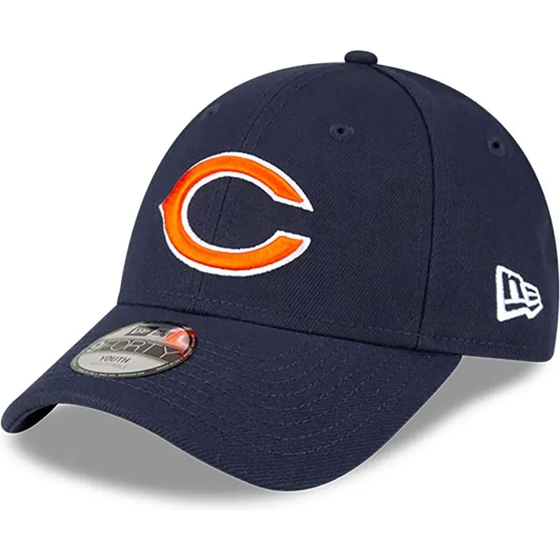 cap-izliekta-navy-blue-adjustable-strap-berniem-9forty-the-league-no-chicago-bears-nfl-no-new-era