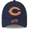 cap-izliekta-navy-blue-adjustable-strap-berniem-9forty-the-league-no-chicago-bears-nfl-no-new-era